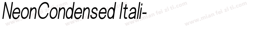 NeonCondensed Itali字体转换
